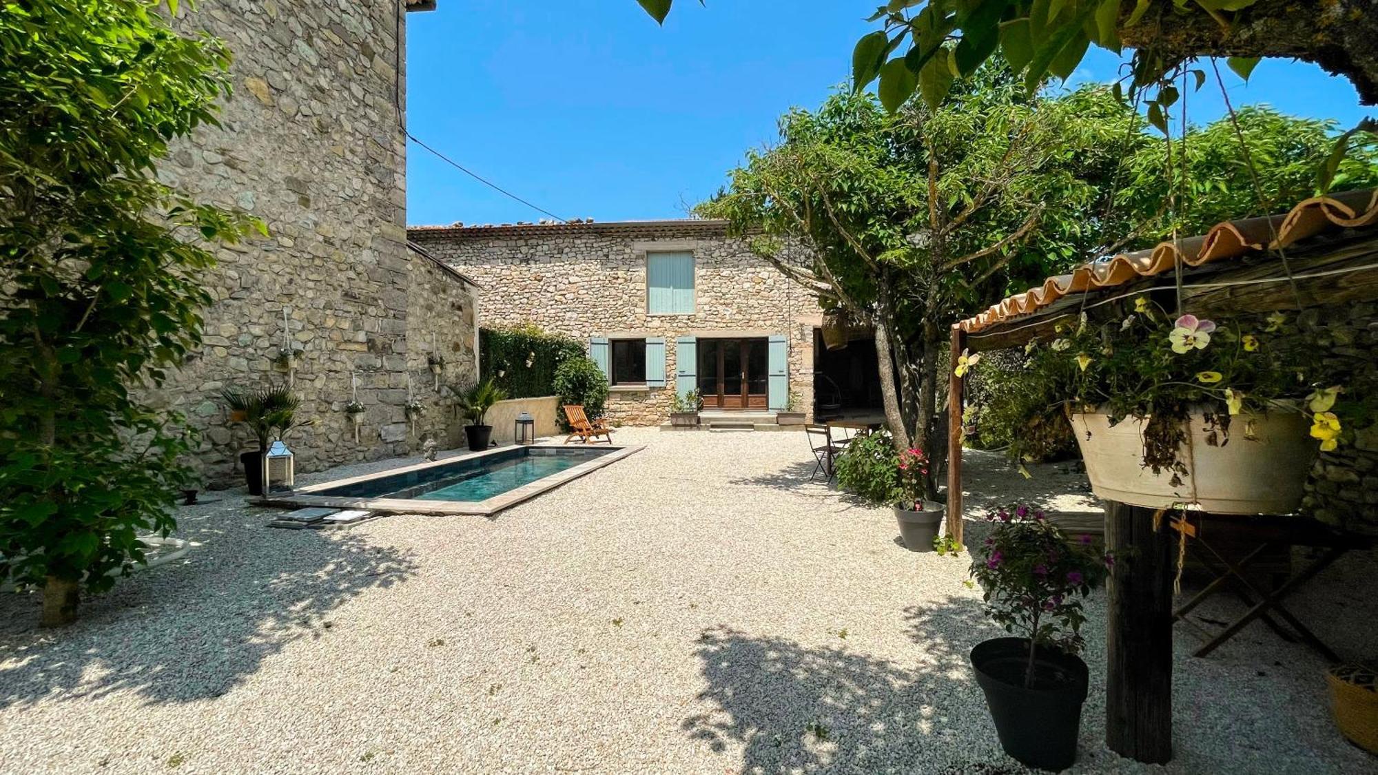 Le Mazet Sainte-Jalle, Piscine Chauffee, Jardin Clos, Barbecue En Baronnies Provencales Exterior foto