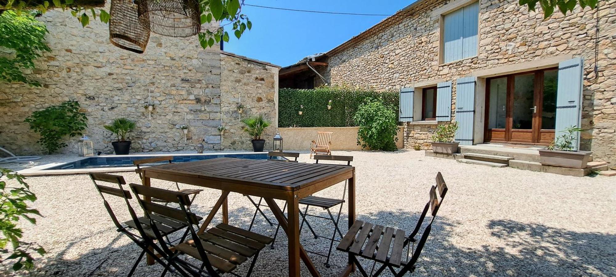 Le Mazet Sainte-Jalle, Piscine Chauffee, Jardin Clos, Barbecue En Baronnies Provencales Exterior foto